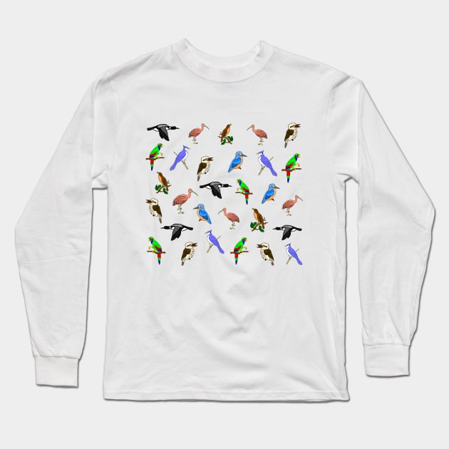 Birds Long Sleeve T-Shirt by imphavok